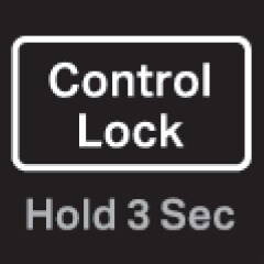 Bouton de verrouillage des commandes